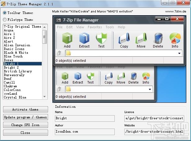 7-Zip,7z,7-Zip主题，7-Zip Theme Manager