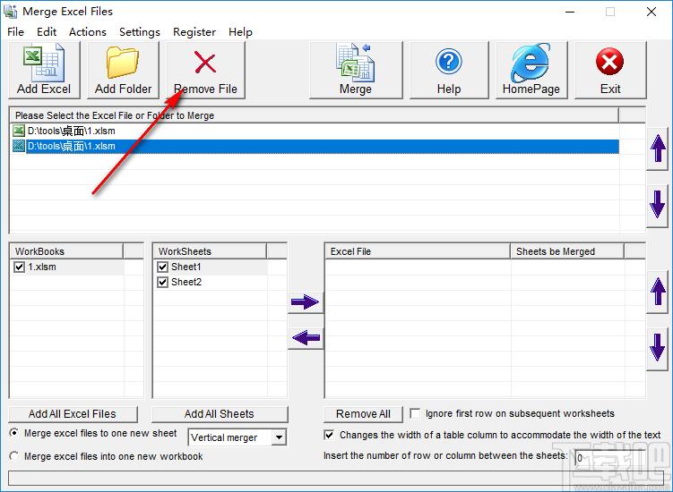 Merge Excel Files下载,合并Excel表软件,办公软件,Excel合并,表格合并