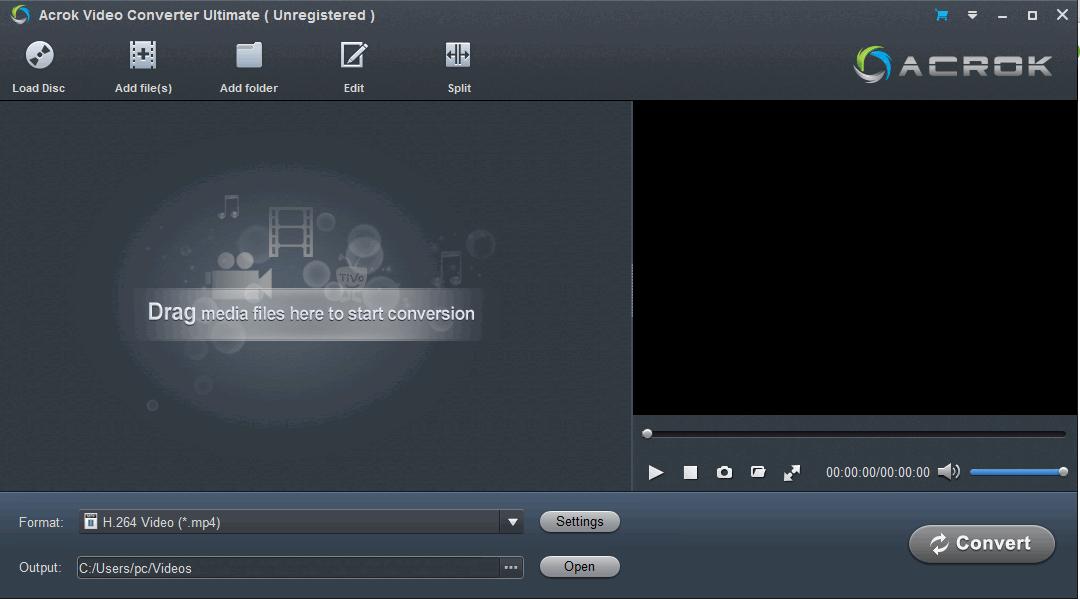 Acrok Video Converter Ultimate下载,视频转换,格式转换,DVD翻录