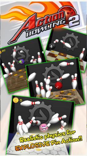 动感保龄球2无限金币版(action bowling 2)下载,动感保龄球2,休闲游戏,保龄球游戏