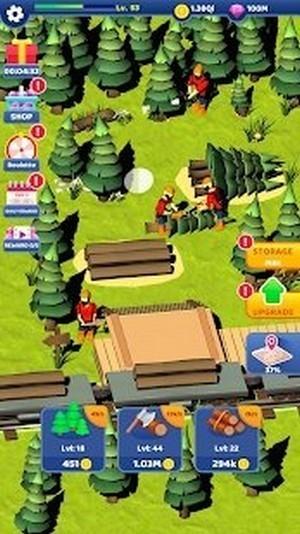 放置木材厂最新版(idle lumber mill)下载,放置木材厂,休闲游戏,模拟游戏